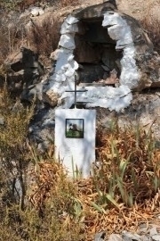 The Vía Crucis route in La Pinilla, Mazarron