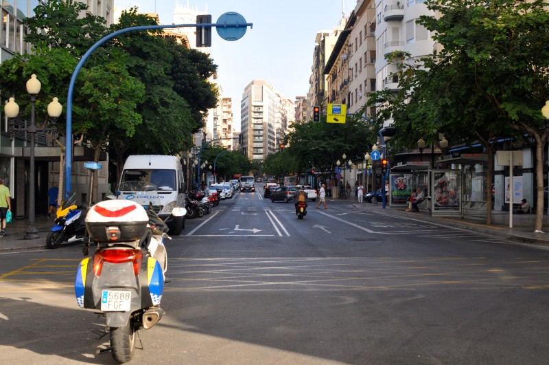 Rambla de Méndez Núñez in Alicante City