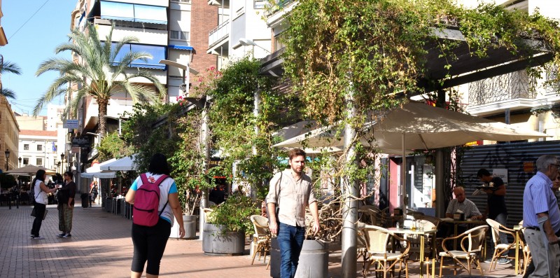 The Plaza Nueva in Alicante City