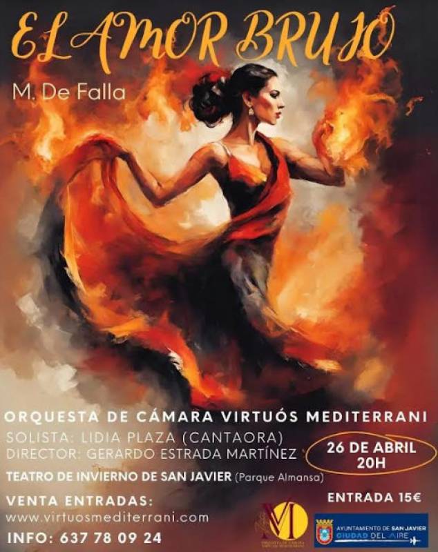 April 26 El Amor Brujo classical concert in San Javier