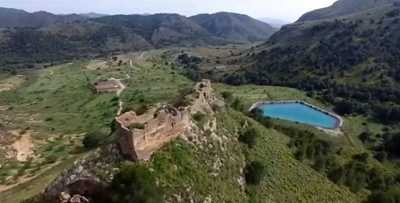 The ruined castle of Chuecos in Aguilas