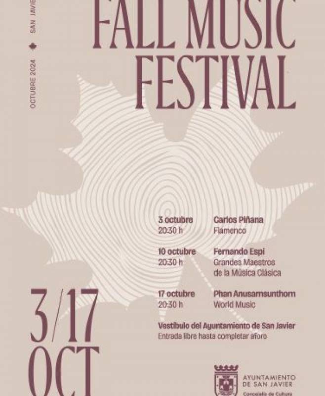 October 3-17 San Javier Fall Music Festival