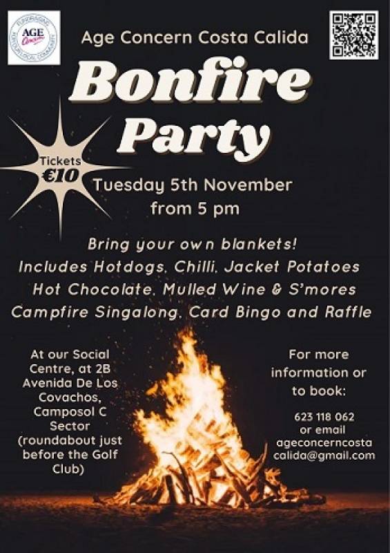 November 5 Age Concern Bonfire Party