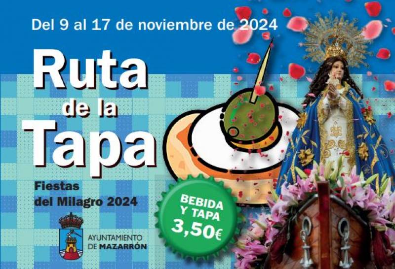 November 9 to 17 Virgen del Milagro tapas route in Bolnuevo