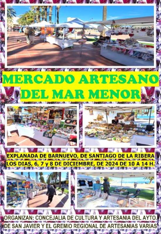 December 6-8 Special Christmas Craft Market in San Javier