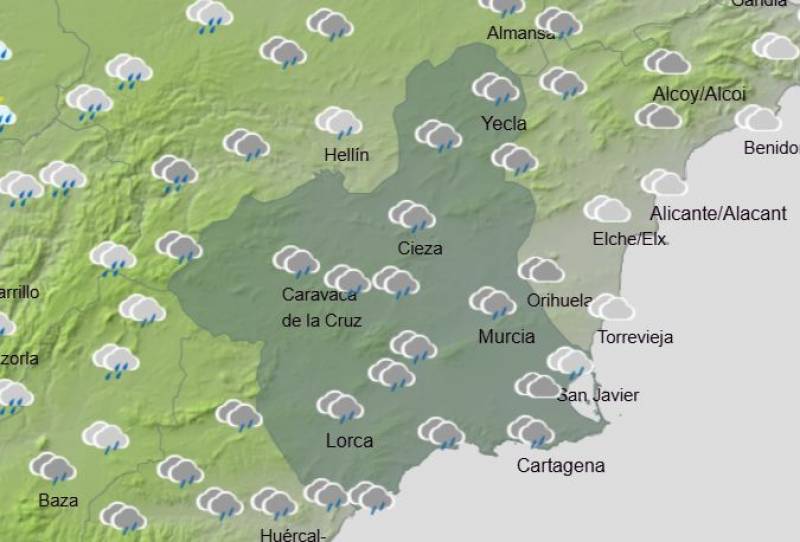 Sunny and calm up until the weekend: Murcia weekly weather forecast February 17-23