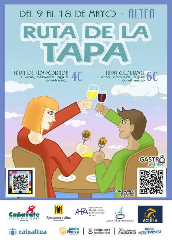 May 9-18 Taste your way around Altea: The 2025 tapa route is here