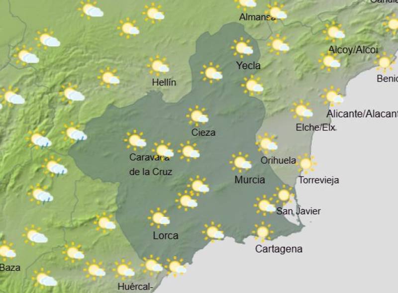 Heatwave continues in Murcia with 39-degree temperatures: Weekly weather forecast June 30-July 3