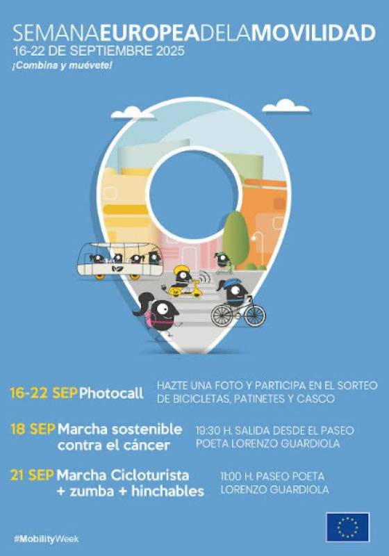 September 16 to 22 European Mobility Week in Jumilla