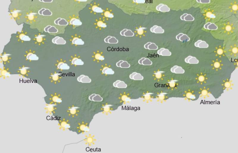 Andalucía weekend weather forecast November 6-9: Cooling down with showers and sunny spells