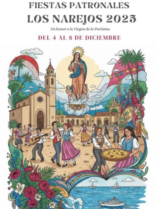 December 4 to 8 Annual patron saint fiestas in Los Narejos