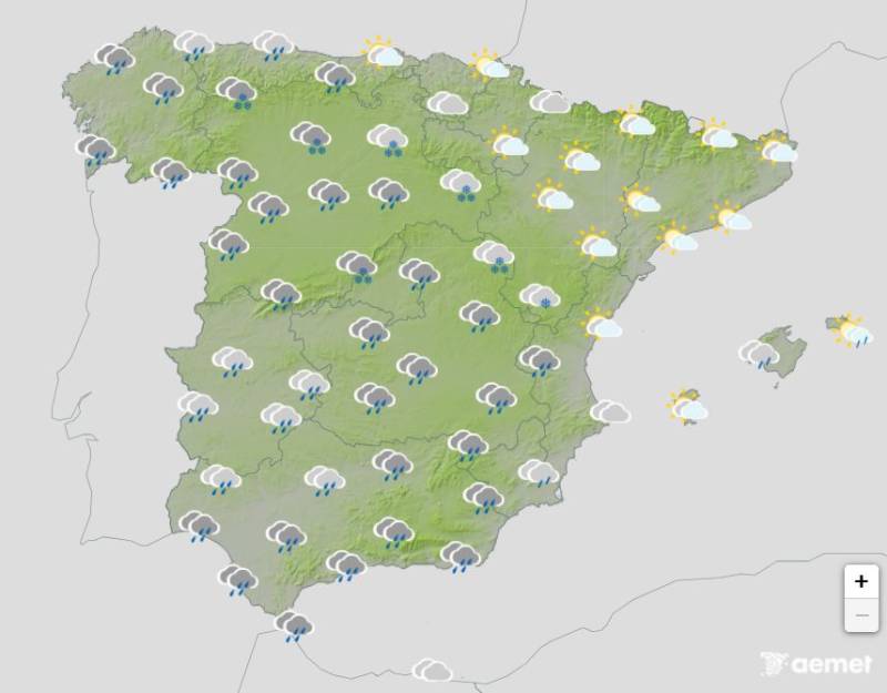 Joseph is the third large storm to hit Spain in as many weeks: This is where it will rain and how much