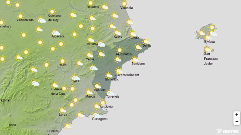 Rainy start to the week before warmer weather returns: Alicante weather forecast March 9-12