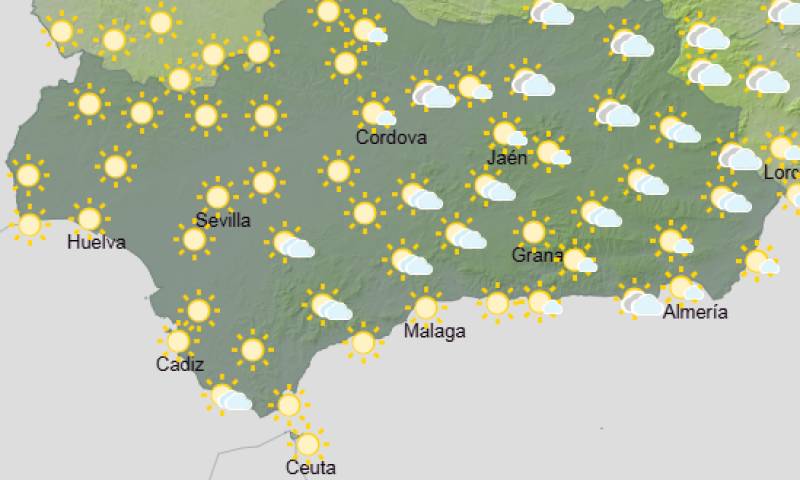 Andalucía weekend weather forecast March 12-15: Bright spells, chilly nights and a cooler weekend