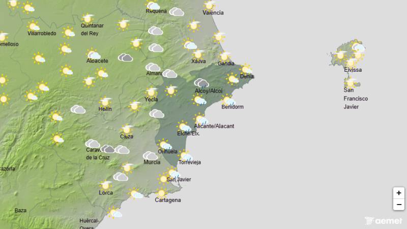Sunshine and rising temperatures on the way this week: Alicante weather forecast May 18-21