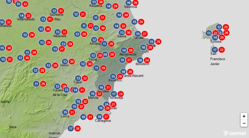 Sunshine and rising temperatures on the way this week: Alicante weather forecast May 18-21
