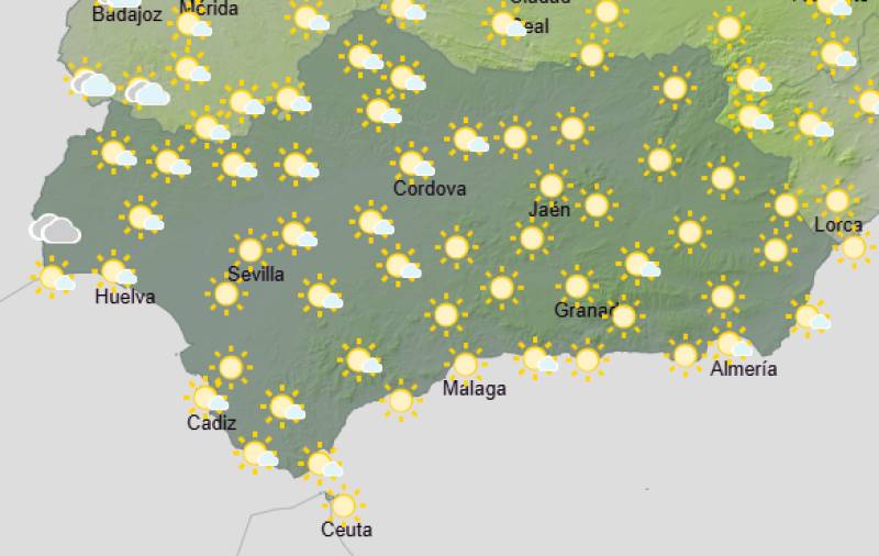 Andalucía weekly weather forecast June 22-25: Orange warnings as the heat ramps up further