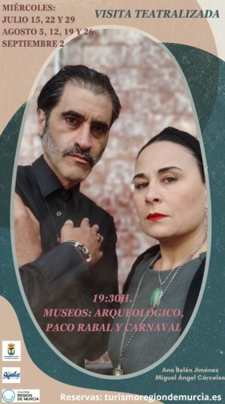 August 12 Free dramatized tour of three museums in Aguilas