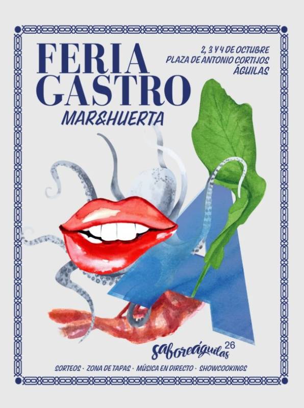October 2 to 4 Gastronomy fair with tapas avenue in Águilas