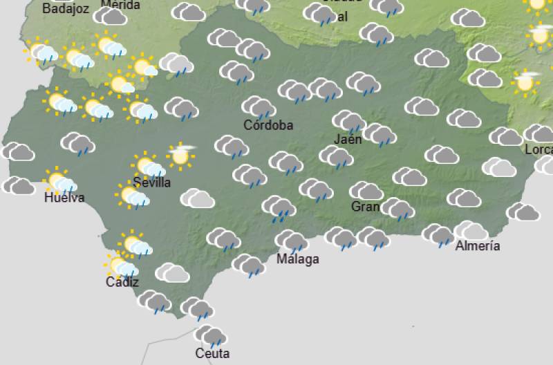 Andalucía weekly weather forecast September 28-October 1: Rain and cooler air signal the real end of summer