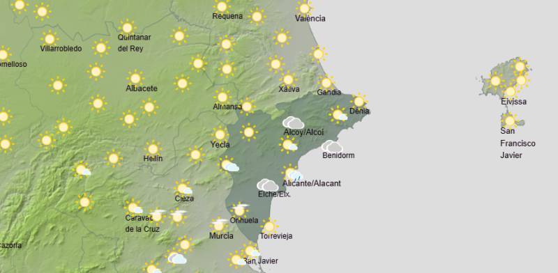Alicante weekend weather October 8-11: Temperatures drop as autumn finally arrives