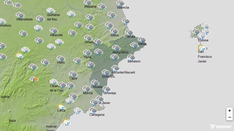 Alicante weekend weather forecast October 15-18: Torrential rain possible as storms hit this weekend